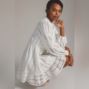 Anthropologie Forever That Girl Eyelet Mini Dress M